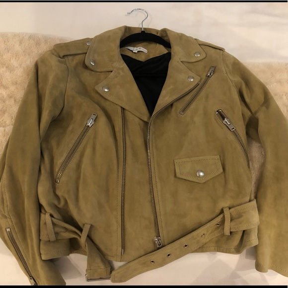 Iro Tan suede guape moto jacket - Picture 2 of 5